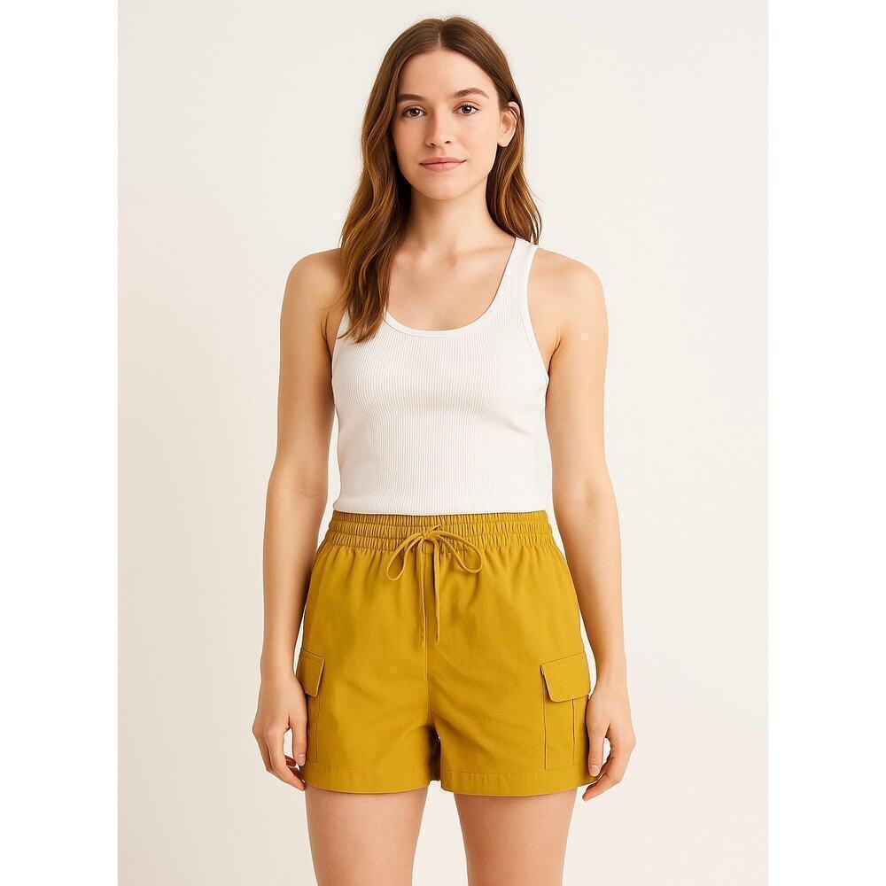 Madewell Yellow Nylon Utility Cargo Shorts | Size S